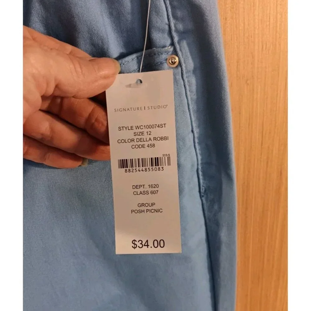 Signature Studio 12 Light Blue The Ultimate Stretch With Style Jeans‎ Low Rise